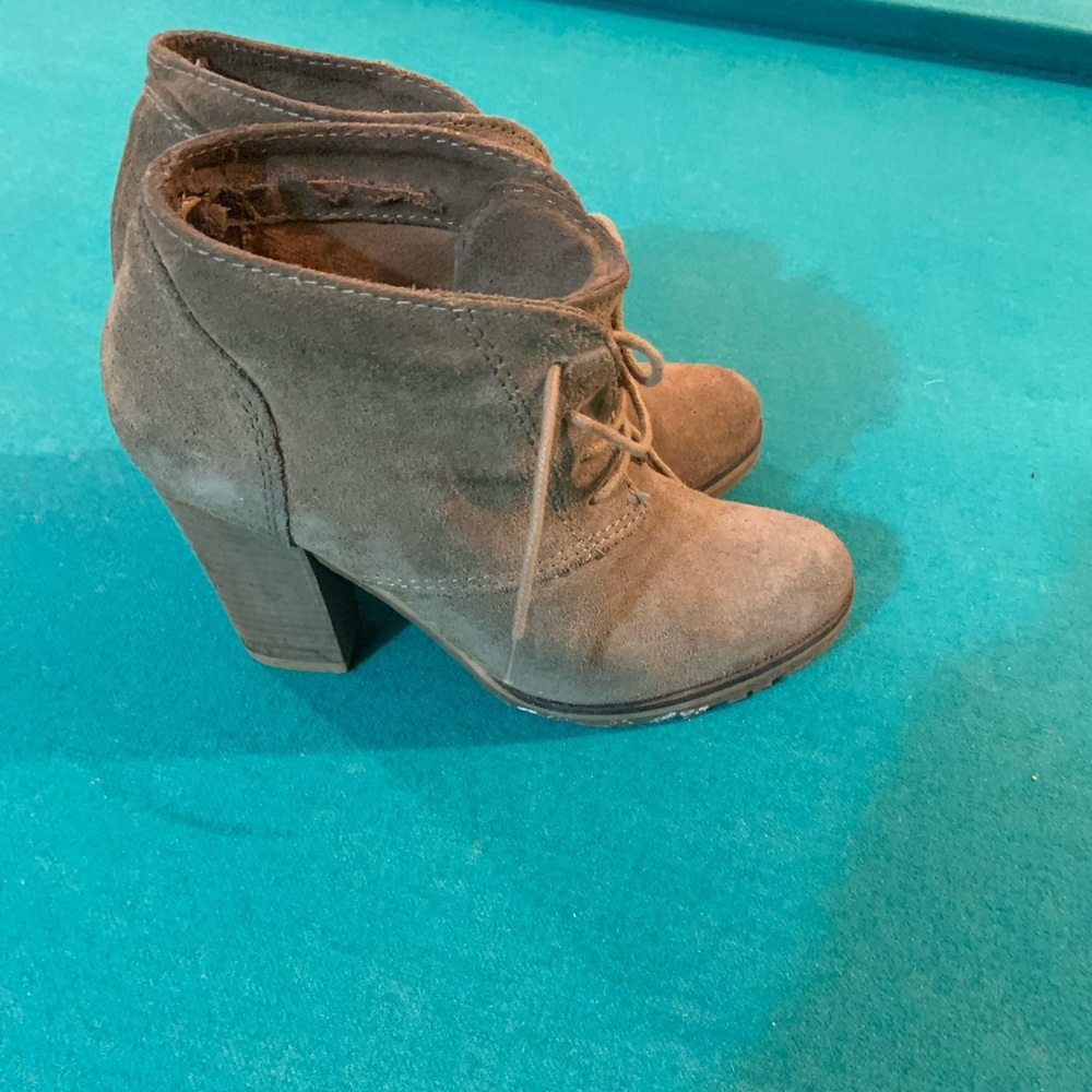 Women's Suede Ankle Boots- green